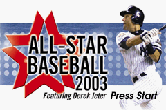 All-Star Baseball 2003 Title Screen